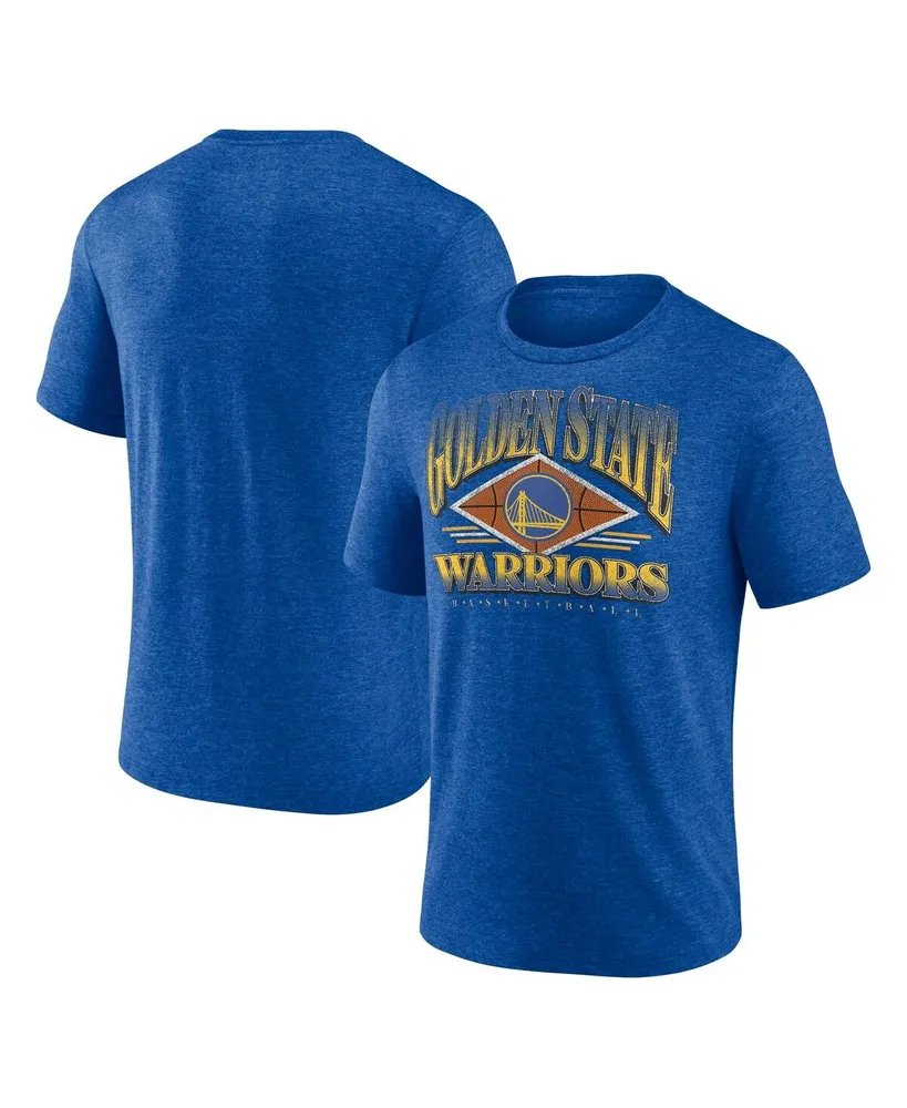 Men's Fanatics Heather Royal Golden State Warriors True Classics Power Phase Tri-Blend T-shirt