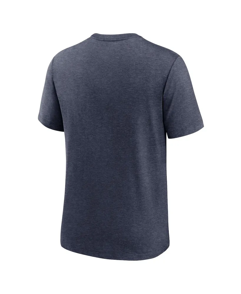Men's Nike Heather Navy Chicago Bears Team Tri-Blend T-shirt