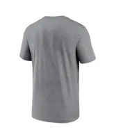 Men's Nike Heather Charcoal Tennessee Titans Legend Logo Performance T-shirt