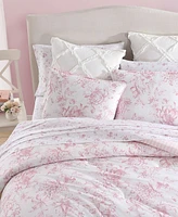 Laura Ashley Delphine Cotton Reversible 2 Piece Comforter Set