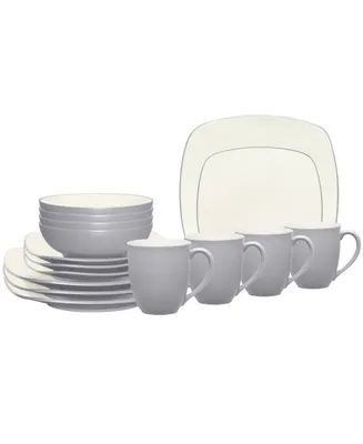 Noritake Colorwave Square 16-Pc. Dinnerware Set