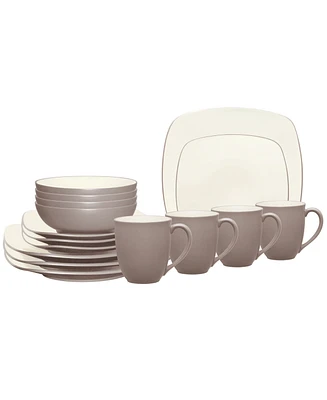 Noritake Colorwave Square 16-Pc. Dinnerware Set