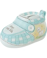 Precious Moments Jesus Loves Me Blue Bootie Ceramic Bank