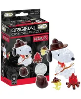 Bepuzzled 3D Crystal Puzzle Peanuts Snoopy Campfire, 43 Pieces