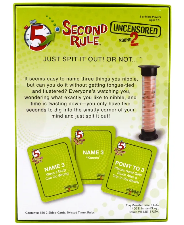 5 Second Rule - Just Spit It Out!