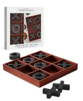 Studio Mercantile Premium Solid Wood Tic Tac Toe Board Game