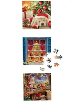 Eurographics Incorporated Merry Christmas Advent Calendar 24 Jigsaw Puzzles, 24 x 50 Pieces