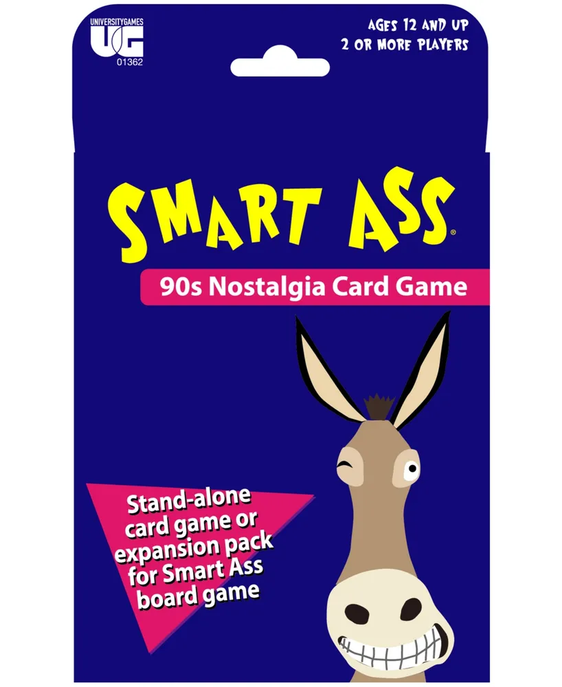 University Games Smart A** 90s Nostalgia Card Game