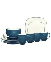 Noritake Colorwave Square 16-Pc. Dinnerware Set, Service for 4