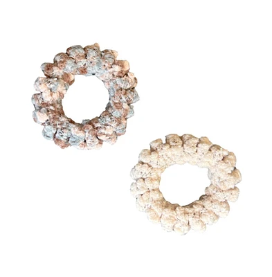 Hair Tie Set - Tan Spirals
