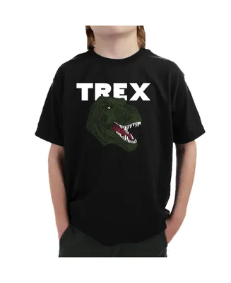 La Pop Art Boys Word T-shirt - T-Rex Head