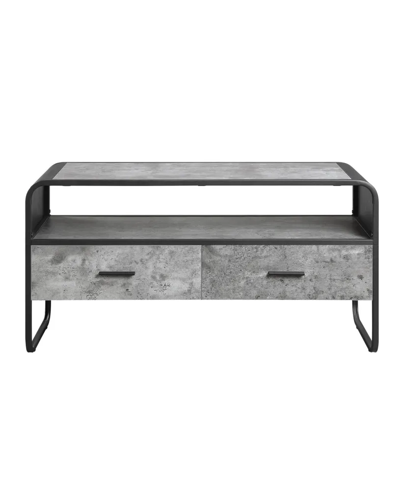 Simplie Fun Raziela Tv Stand, Concrete