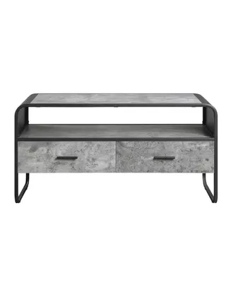 Simplie Fun Raziela Tv Stand, Concrete