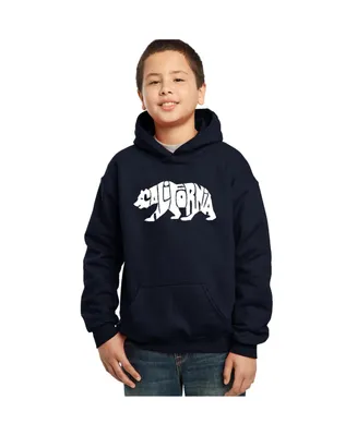 Big Boy's Word Art Hooded Sweatshirt - California Bear