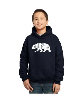 La Pop Art Boys Word Hooded Sweatshirt - California Bear