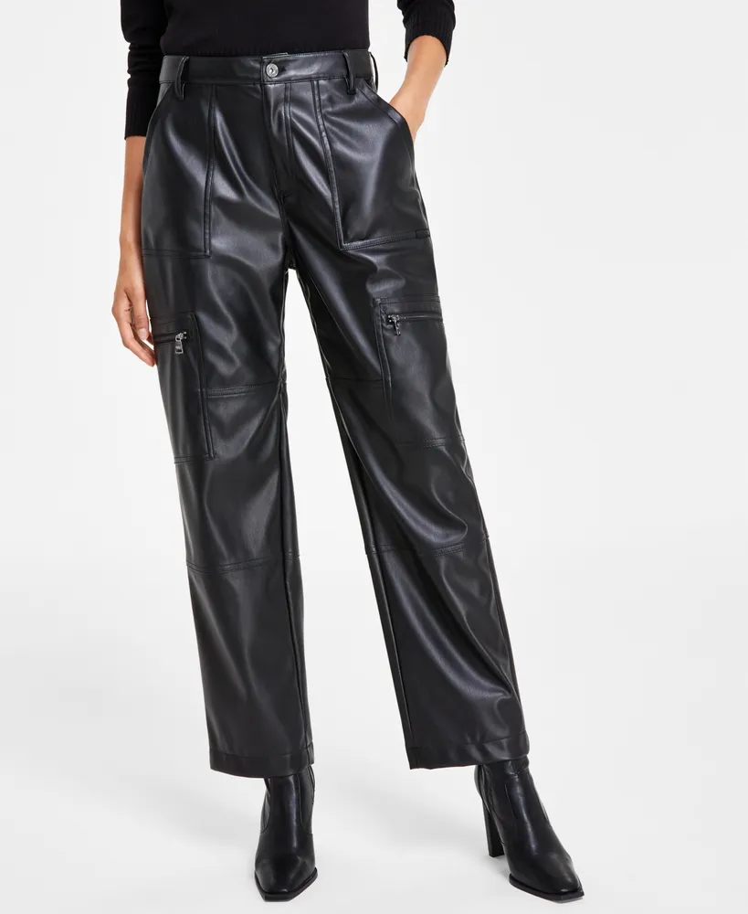Buy DKNY Women Black High-Waist Joggers With Pockets for Women