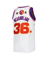 Men's Rings & Crwns Meadowlark Lemon White Harlem Globetrotters Swingman Jersey