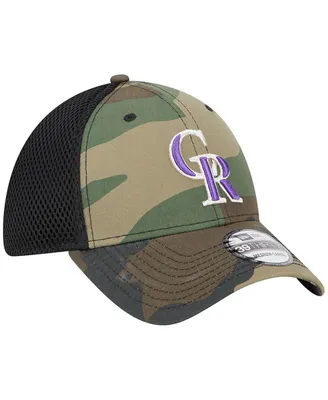 Men's New Era Camo Colorado Rockies Team Neo 39THIRTY Flex Hat