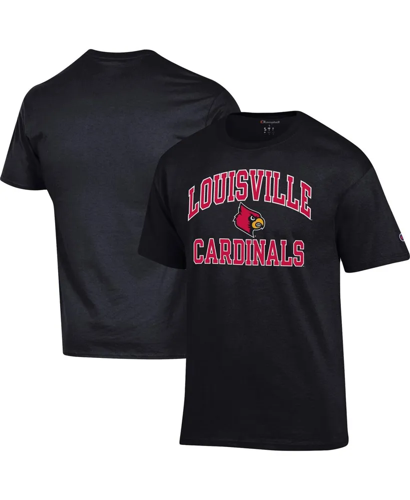 Louisville Cardinals Champion High Motor T-Shirt - Heather Gray