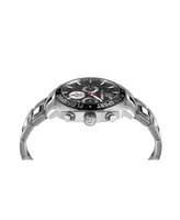 Plein Sport Men's Wildcat Silver-Tone Stainless Steel Bracelet Watch 40mm