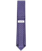 Calvin Klein Men's Herringbone Star-Dot Tie