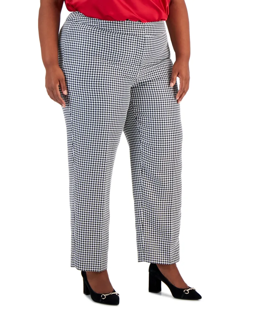 Kasper Petite Pull-On Straight-Leg Pants - Macy's