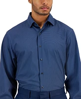 Alfani Men's Regular-Fit Maple Geo-Print Dress Shirt, Created for Macy's