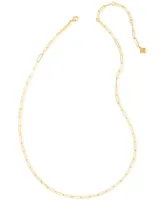 Kendra Scott 14k Gold-Plated Paperclip Chain Necklace, 18" + 3" extender