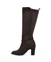 White Mountain Women's Teals Regular Calf Knee High Dress Boots