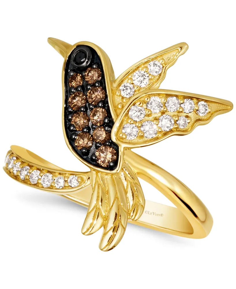 Le Vian Multicolor Diamond Bird Statement Ring (1/2 ct. t.w.) in 14k Gold