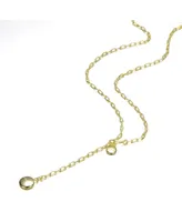 Rachel Glauber 14K Gold Plated Y Neck Necklace