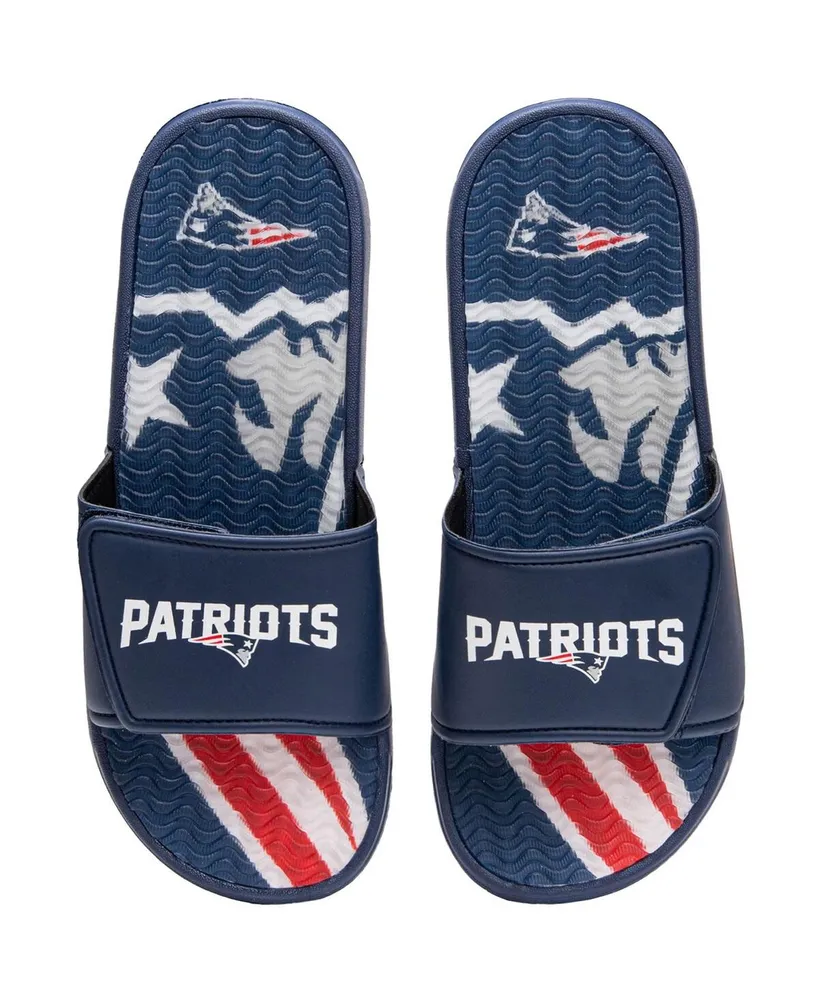 Youth Boys and Girls Foco New England Patriots Gel Slide Sandals
