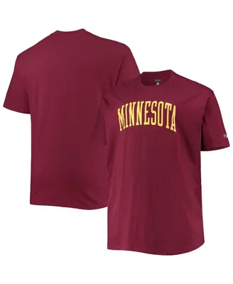Men's Champion Maroon Minnesota Golden Gophers Big and Tall Arch Team Logo T-shirt