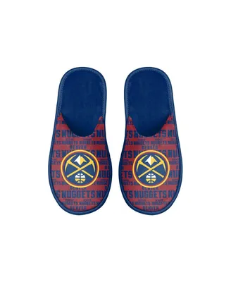 Youth Boys and Girls Foco Denver Nuggets Scuff Wordmark Slide Slippers