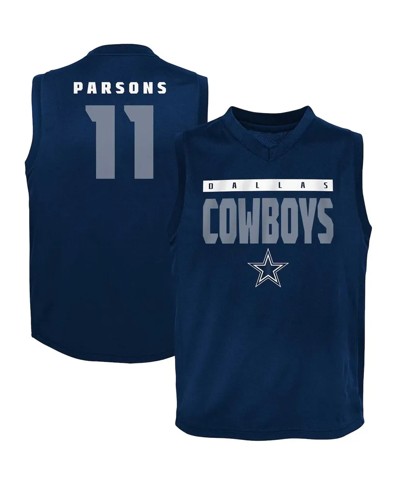 Lids Micah Parsons Dallas Cowboys Youth Fast Track Player Name & Number  Tank Top - Navy