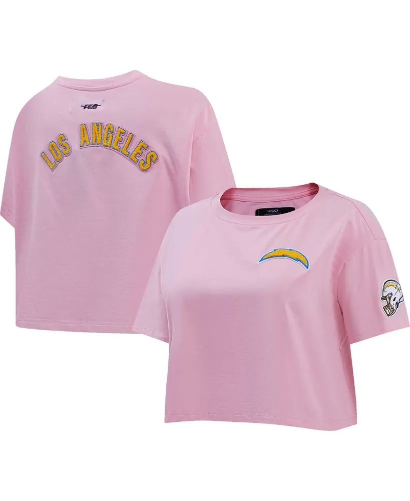 Women's Pro Standard Pink Los Angeles Rams Cropped Boxy T-Shirt