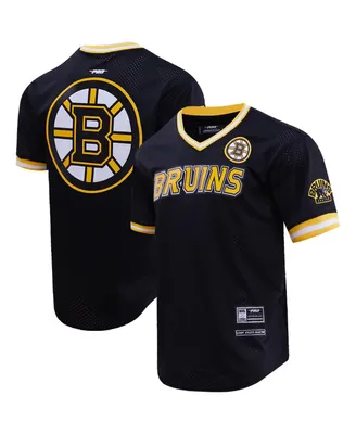 Men's Pro Standard Black Boston Bruins Classic Mesh V-Neck T-shirt