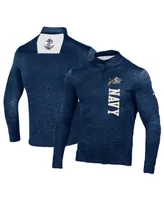 Men's Under Armour Navy Navy Midshipmen Gameday Twist Quarter-Zip Top