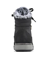 White Mountain Women's Tamasha Lace Up Cozy Booties