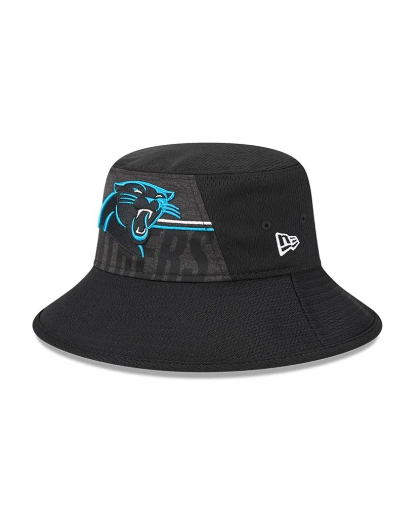 Men's New Era Black Carolina Panthers 2023 NFL Training Camp Stretch Bucket  Hat