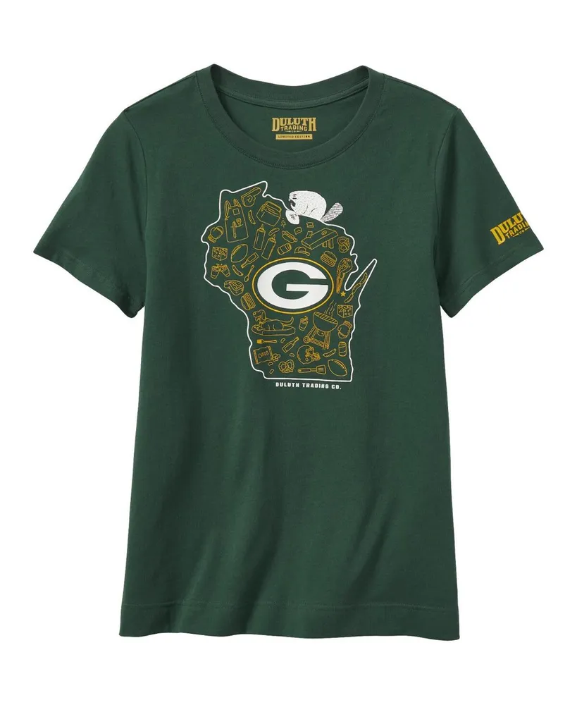 Duluth Trading Co. Women's Duluth Trading Co. Green Bay Packers Longtail  Logo T-shirt