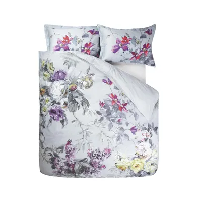 Designers Guild Caprifoglio Argento King Duvet Cover