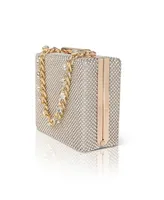 Jewel Badgley Mischka Woman's Billie Crystal Mini Box Clutch