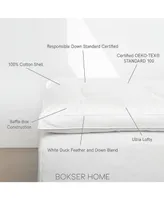 Bokser Home Feather & Down Plush Luxury Mattress Topper