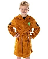 Scooby Doo Unisex Kids Am Costume Ultra-Soft Plush Bathrobe Robe