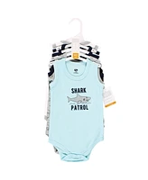 Hudson Baby Boys Cotton Sleeveless Bodysuits, Surfer Dude, 18-24 Months