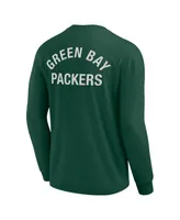 Men's and Women's Fanatics Signature Green Bay Packers Super Soft Long Sleeve T-shirt