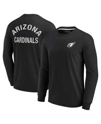 Men's and Women's Fanatics Signature Black Arizona Cardinals Super Soft Long Sleeve T-shirt