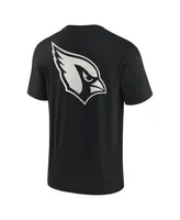 Men's and Women's Fanatics Signature Black Arizona Cardinals Super Soft Short Sleeve T-shirt
