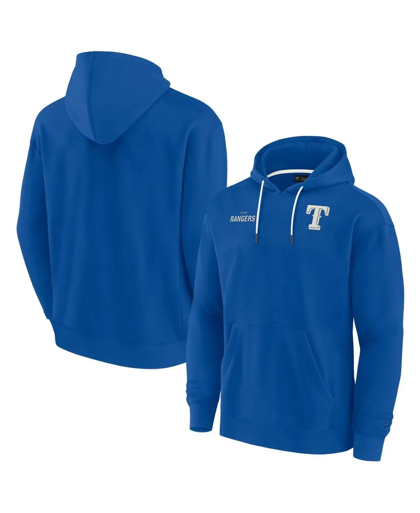 Men's and Women's Fanatics Signature Royal Texas Rangers Super Soft Fleece Pullover Hoodie